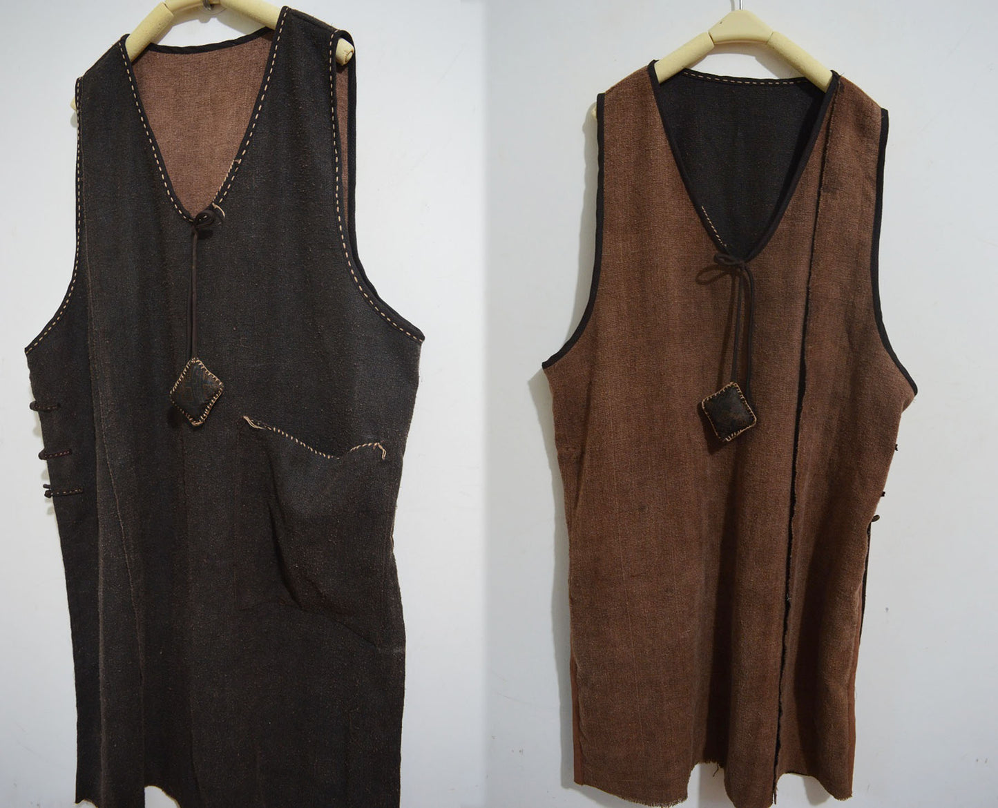 edoa Loose Fitting Mud Tussah Silk Tank Dress