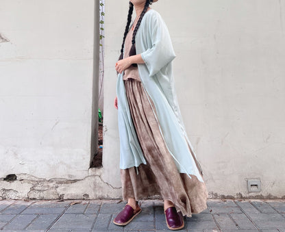 edoa Silk Charmeuse Dust Coat