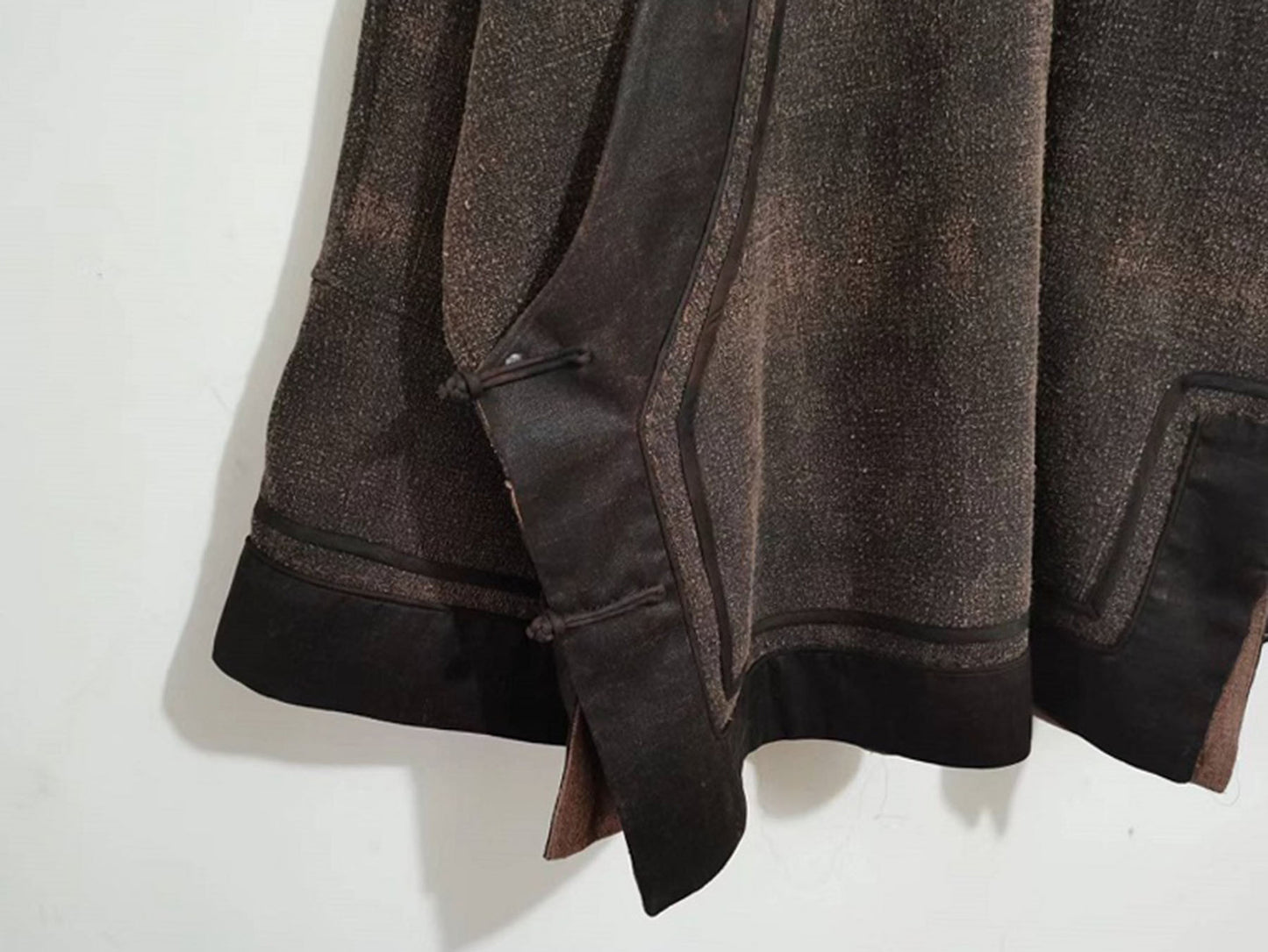 Oversized Mud Tussah Silk Modified Qipao to0262 X028