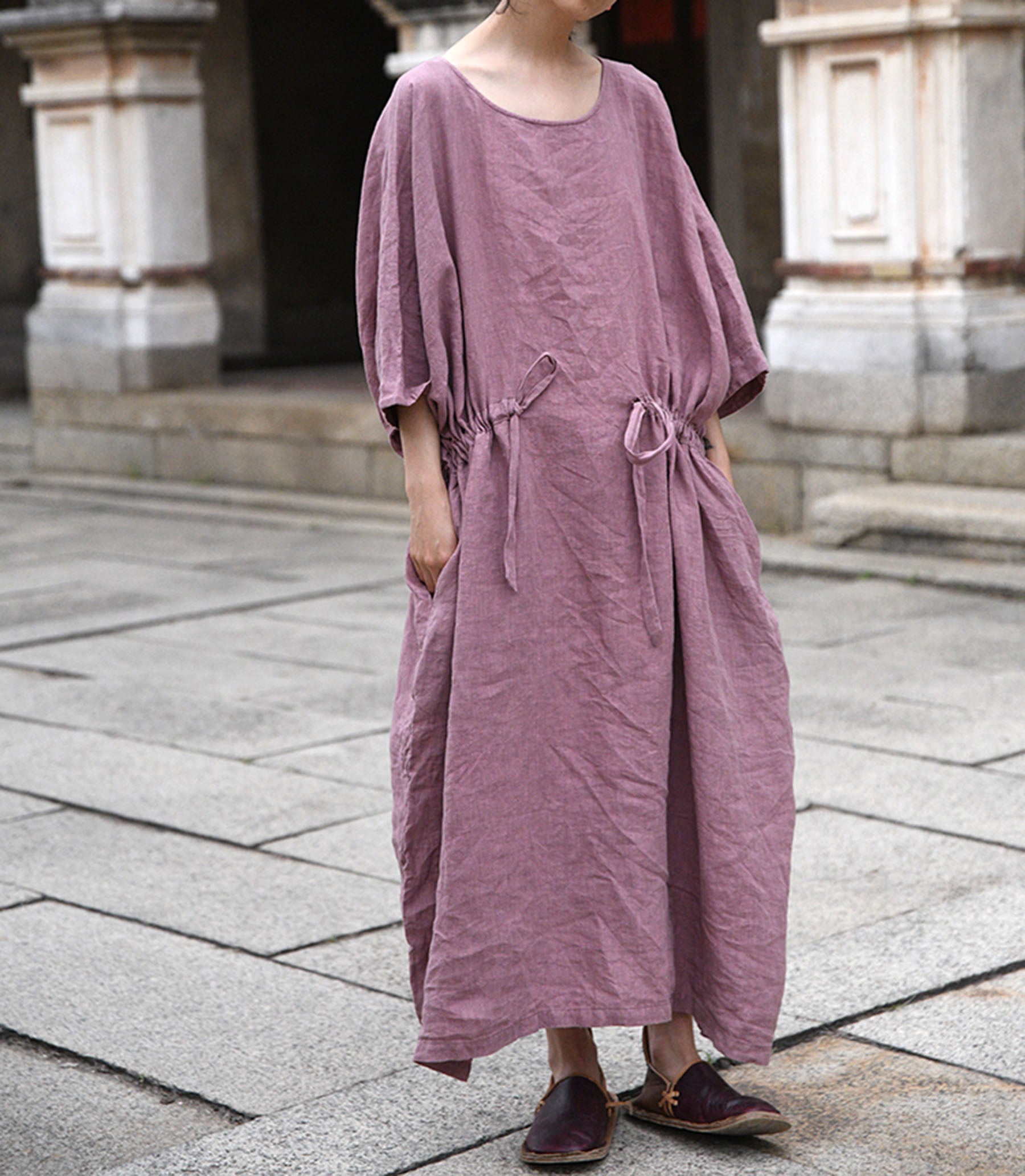 edoa Oversized Linen Tunic