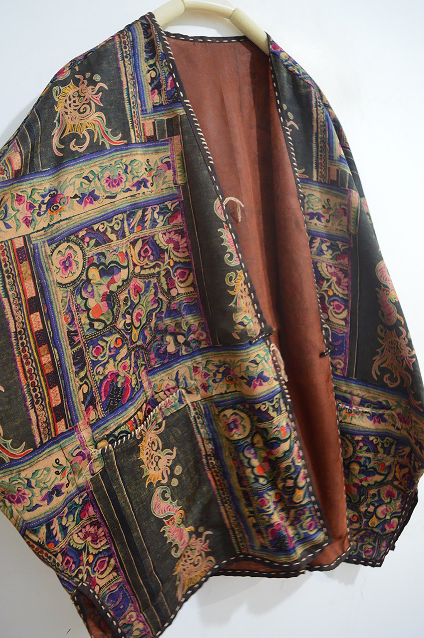 Reversible Printed Mud Silk Jacket ja0038 X280