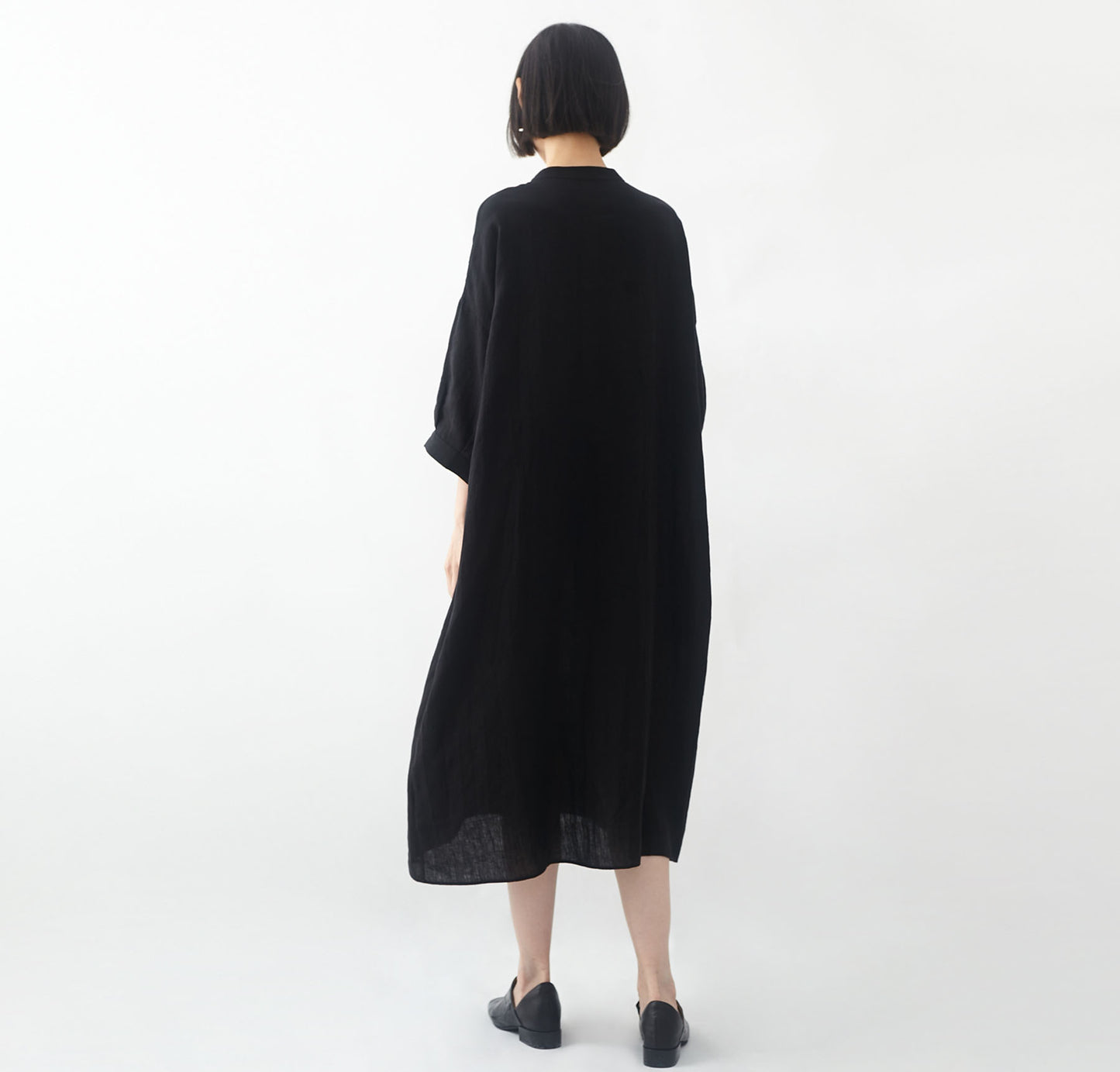 edoa Loose Fitting Linen Modified Dress