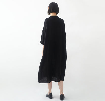 edoa Loose Fitting Linen Modified Dress
