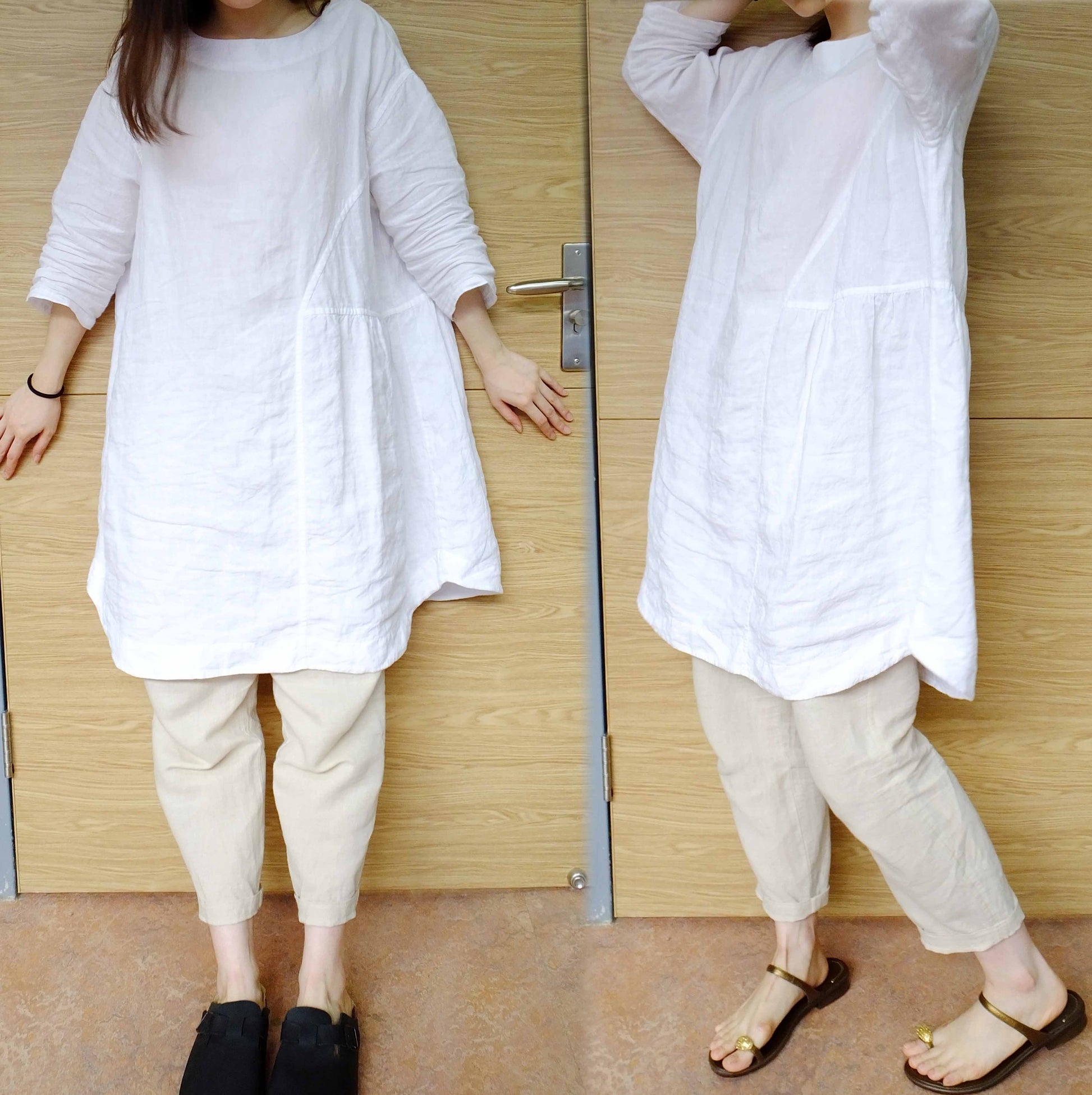 edoa Washed Linen Blouse