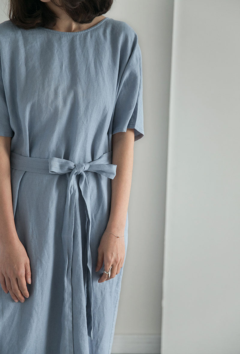 edoa Heavy Weight Linen Tea Dress