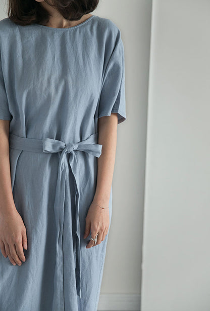 edoa Heavy Weight Linen Tea Dress