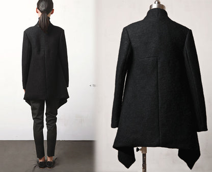 edoa Wool A line Trapeze Coat