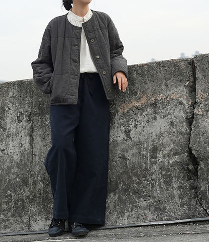 EDOA Yarn-dyed Linen Hand Quilted Jacket