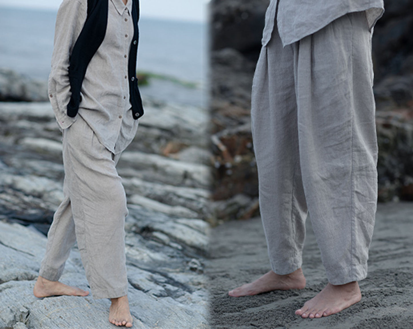 edoa Relaxed Flax Linen Pants