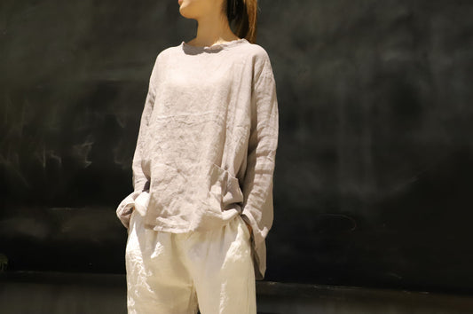 edoa Thin Linen Gauze Tunic