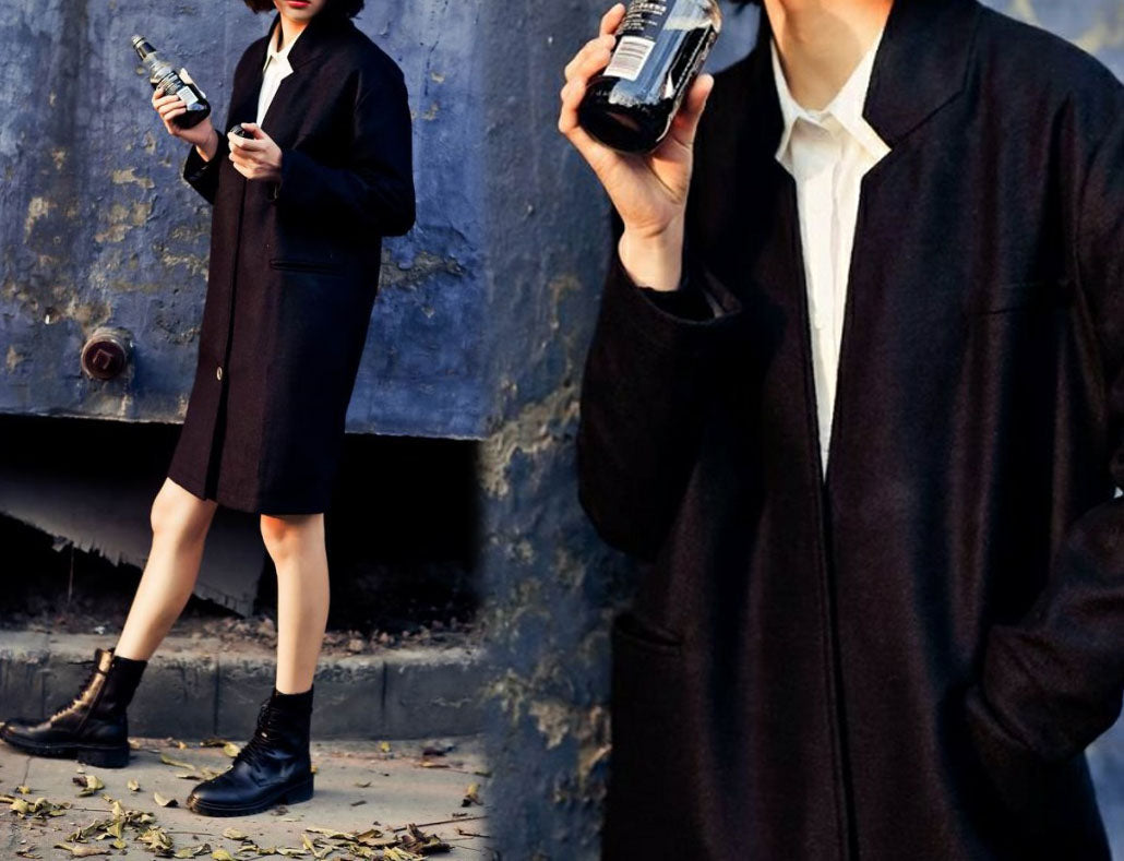 Wool One Button Boys Coat co0138 406