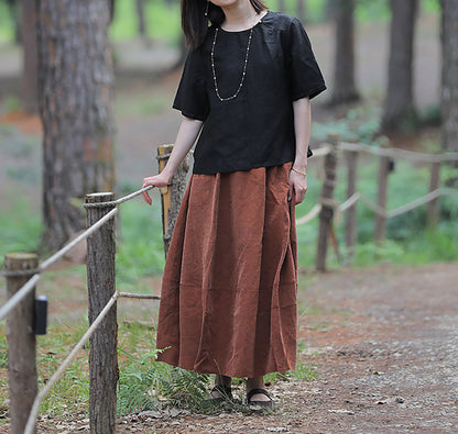 edoa Cracked Mud Silk Top