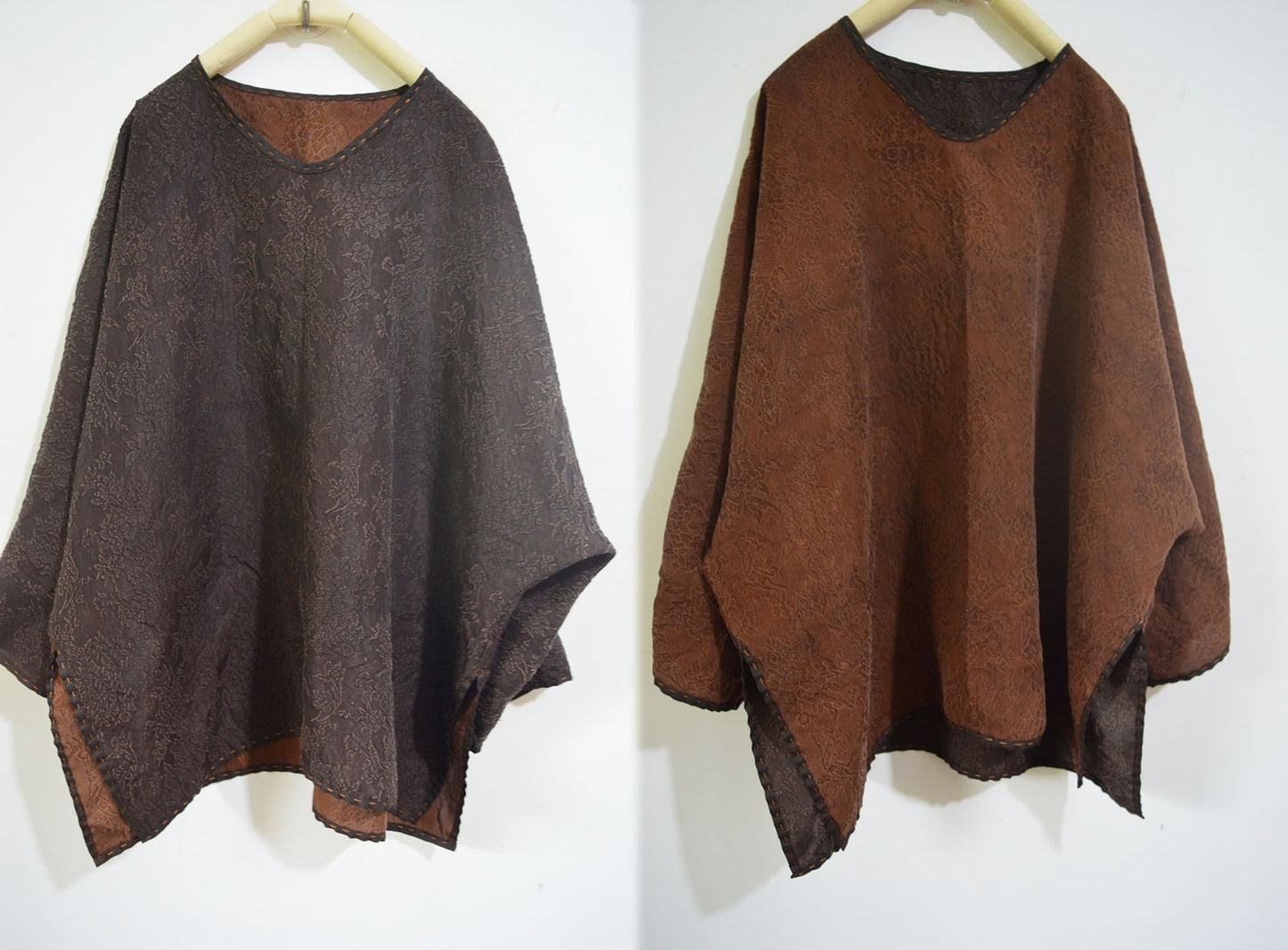 edoa Reversible Mud Silk Cloque Top