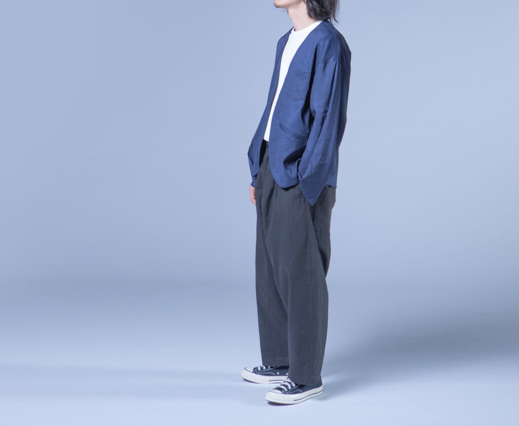 edoa Simplicity V-neck Linen Jacket