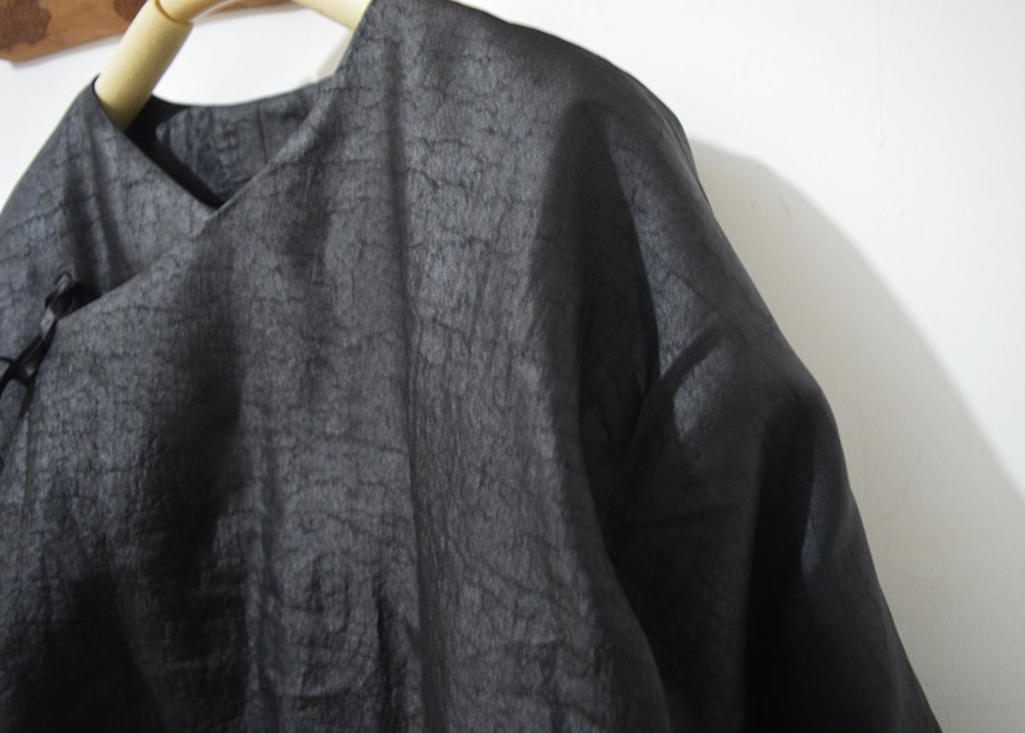 Cracked Mud Silk Goose Down Coat co0088 A446