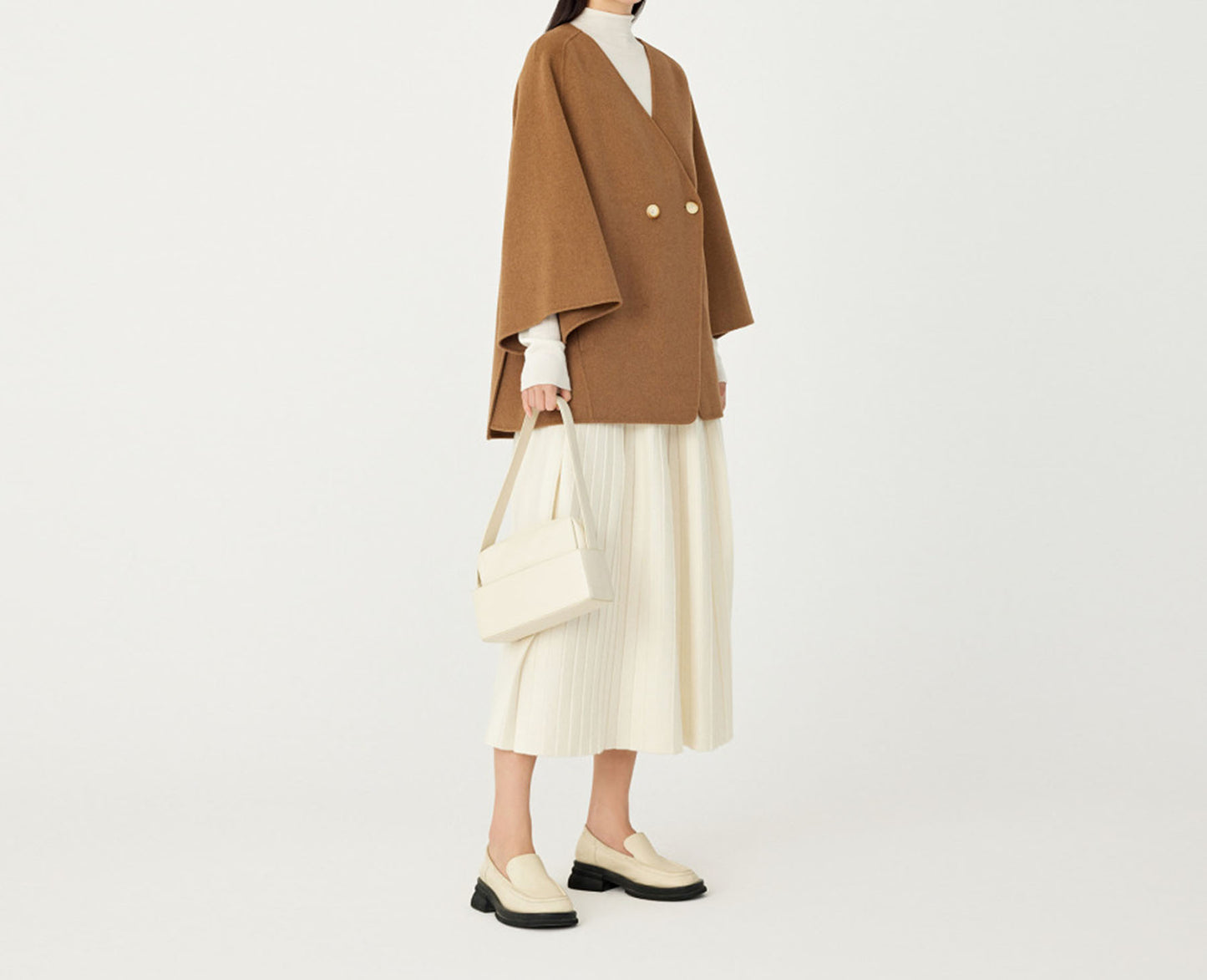 edoa Double Faced Wool Short Coat