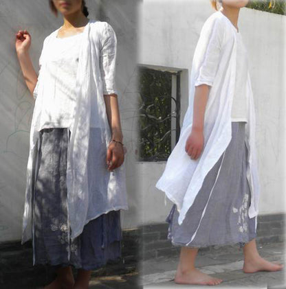 edoa ramie kimono blouse