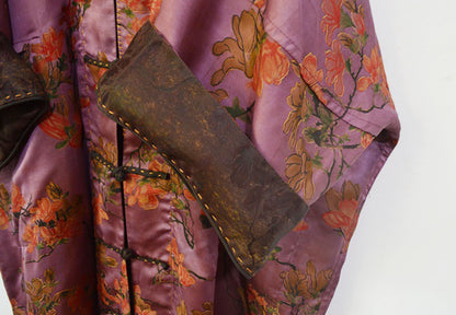 Reversible Mud Silk Song Brocade Chinese Coat co0151 A966