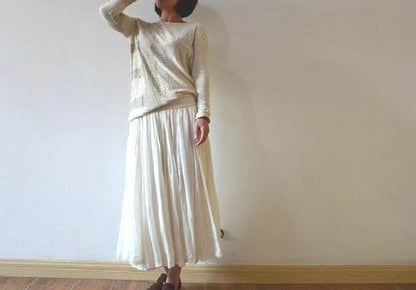 edoa Pure Silk Crepe Skirt