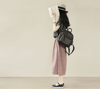 edoa Free Size Loose Fitting Linen Pants