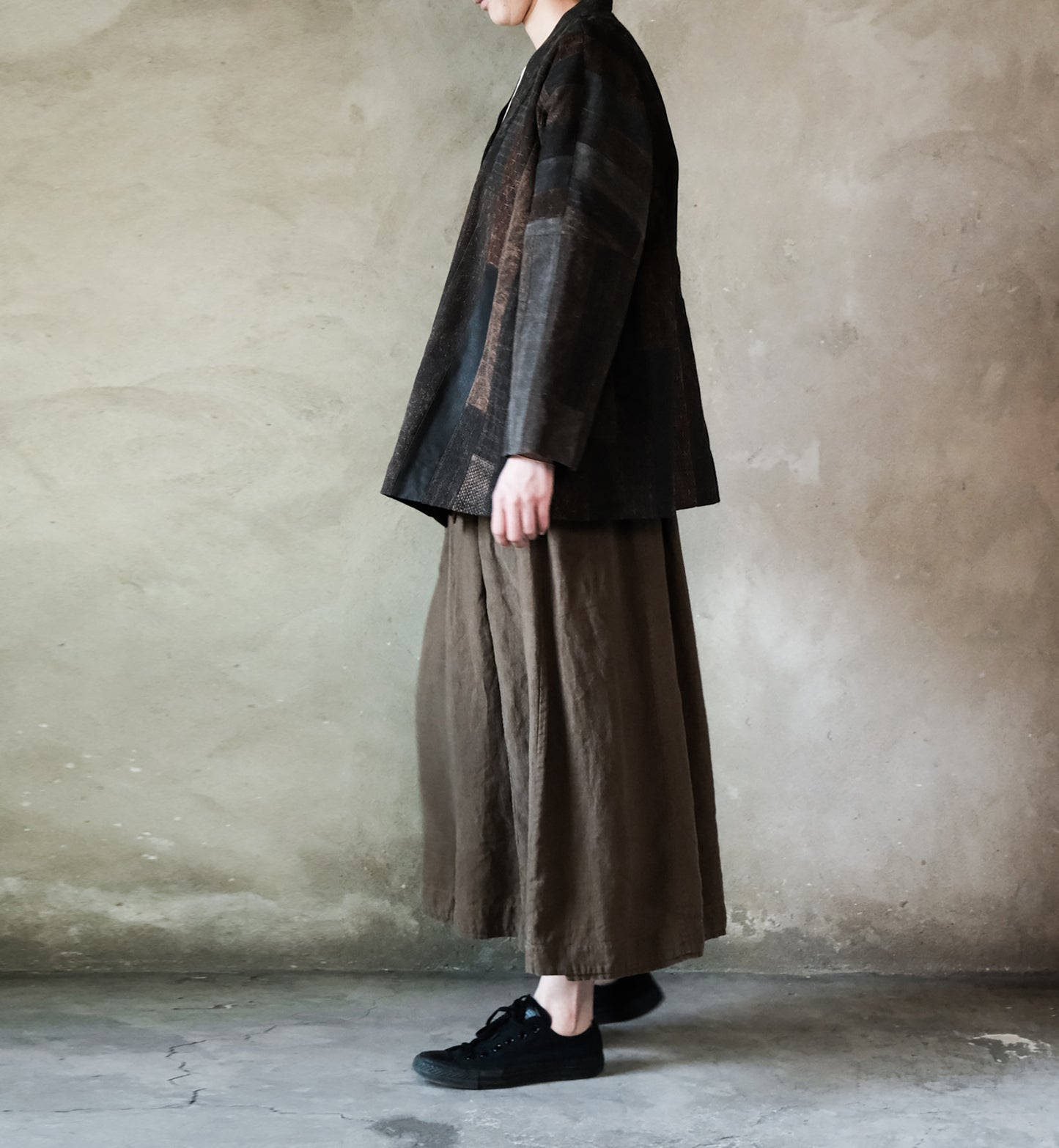 edoa One-of-a-kind Mud Silk Patchwork Haori Jacket 