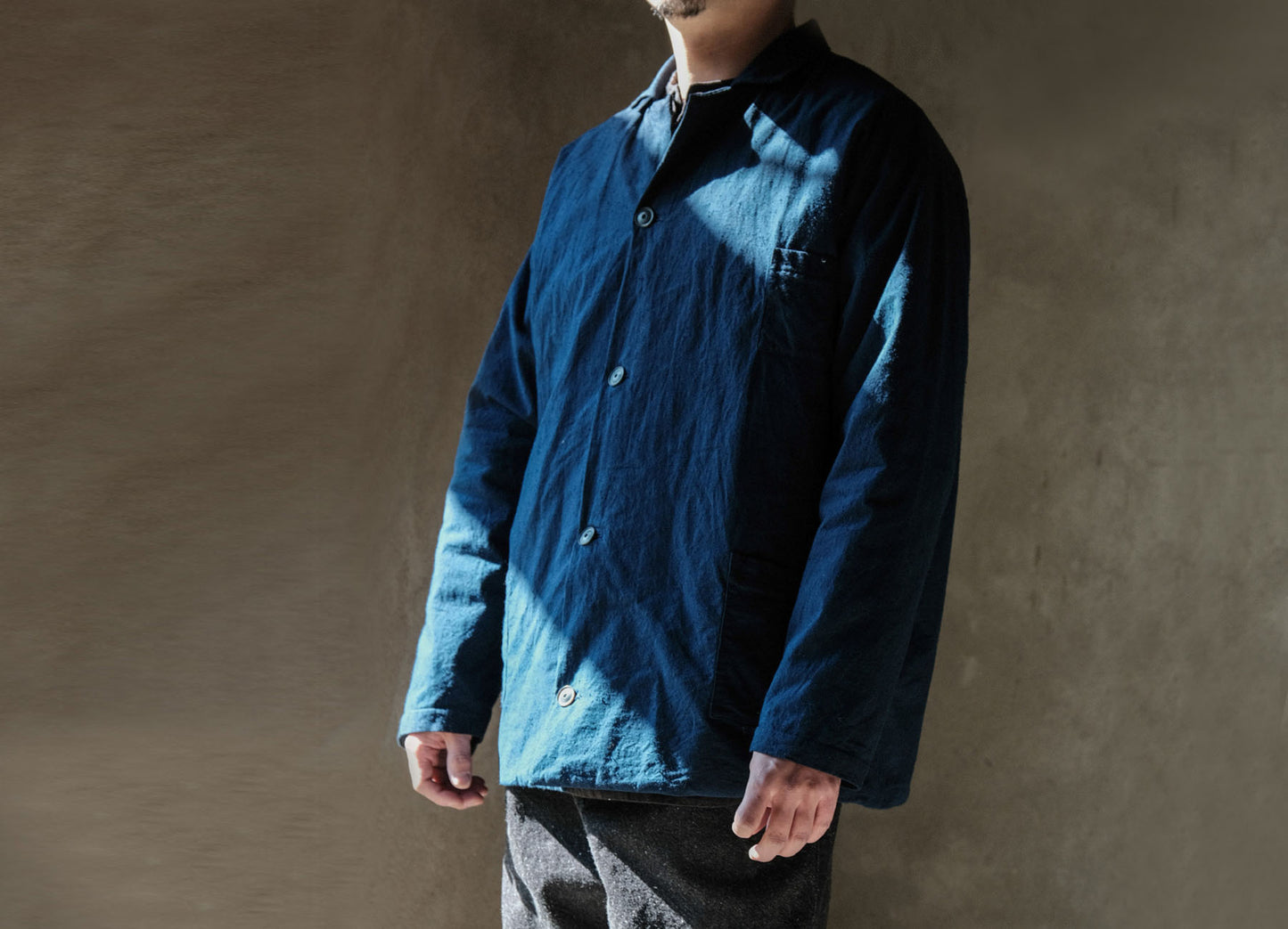 edoa Indogo Blue Padded Jacket