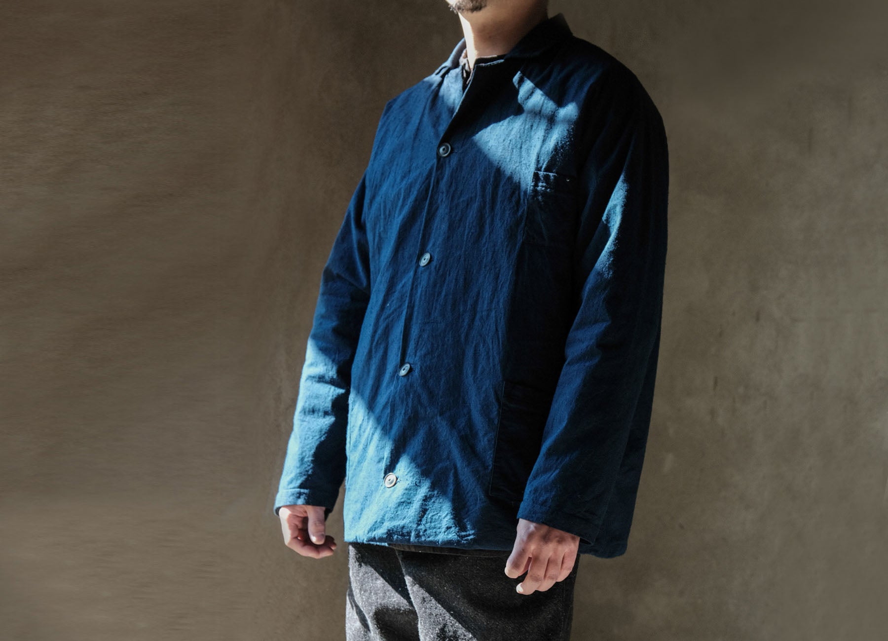 edoa Indogo Blue Padded Jacket