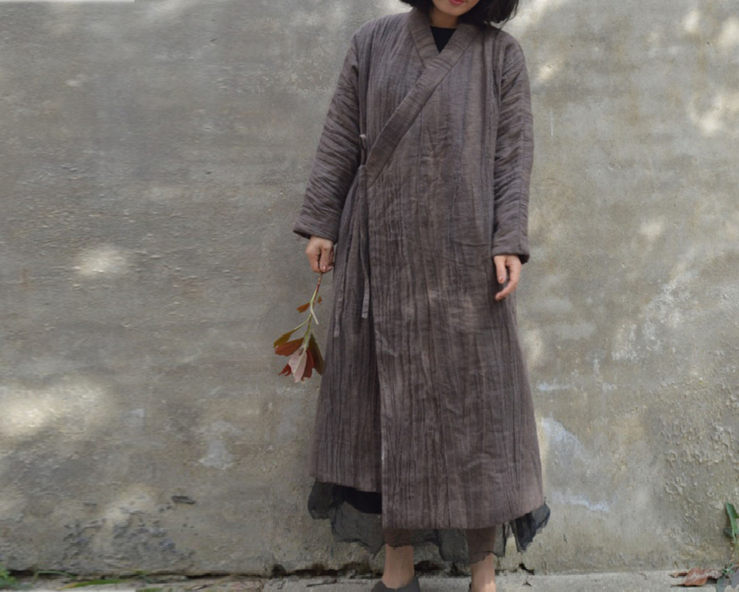 Loose Brown Winter Quilted Coat co0207 A337