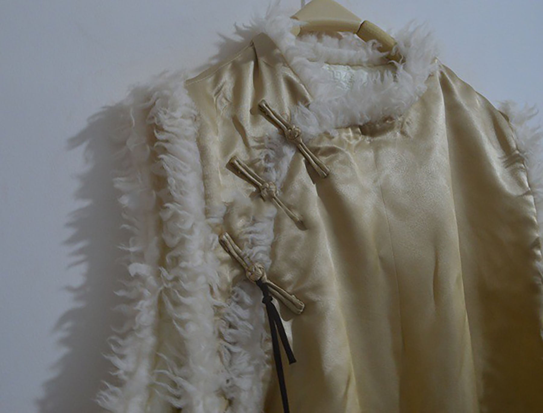edoa Heavy Weight Silk Satin Modified Chinese Vest