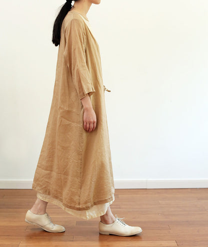 edoa Super Light Two Tone Kimono Dress