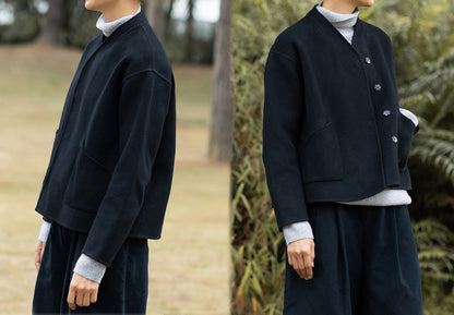 edoa Double Faced Alpaca Wool Jacket
