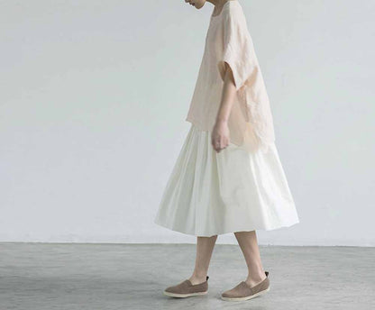 edoa Oversized Linen Summer Top