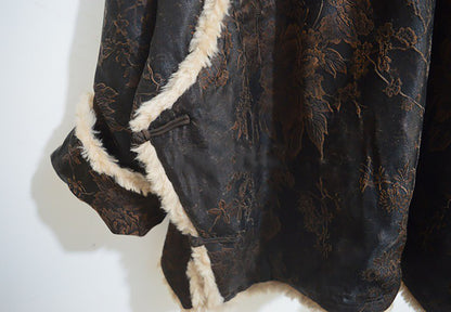 edoa Mud Silk Jacquard Padded Jacket