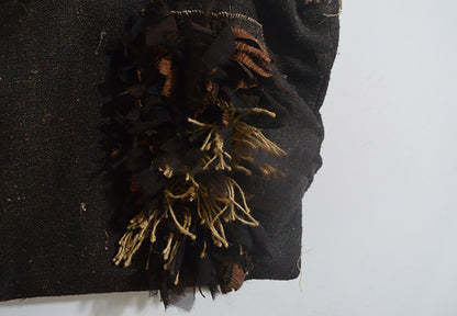 edoa Mud Tussah Silk Fringe Bag 