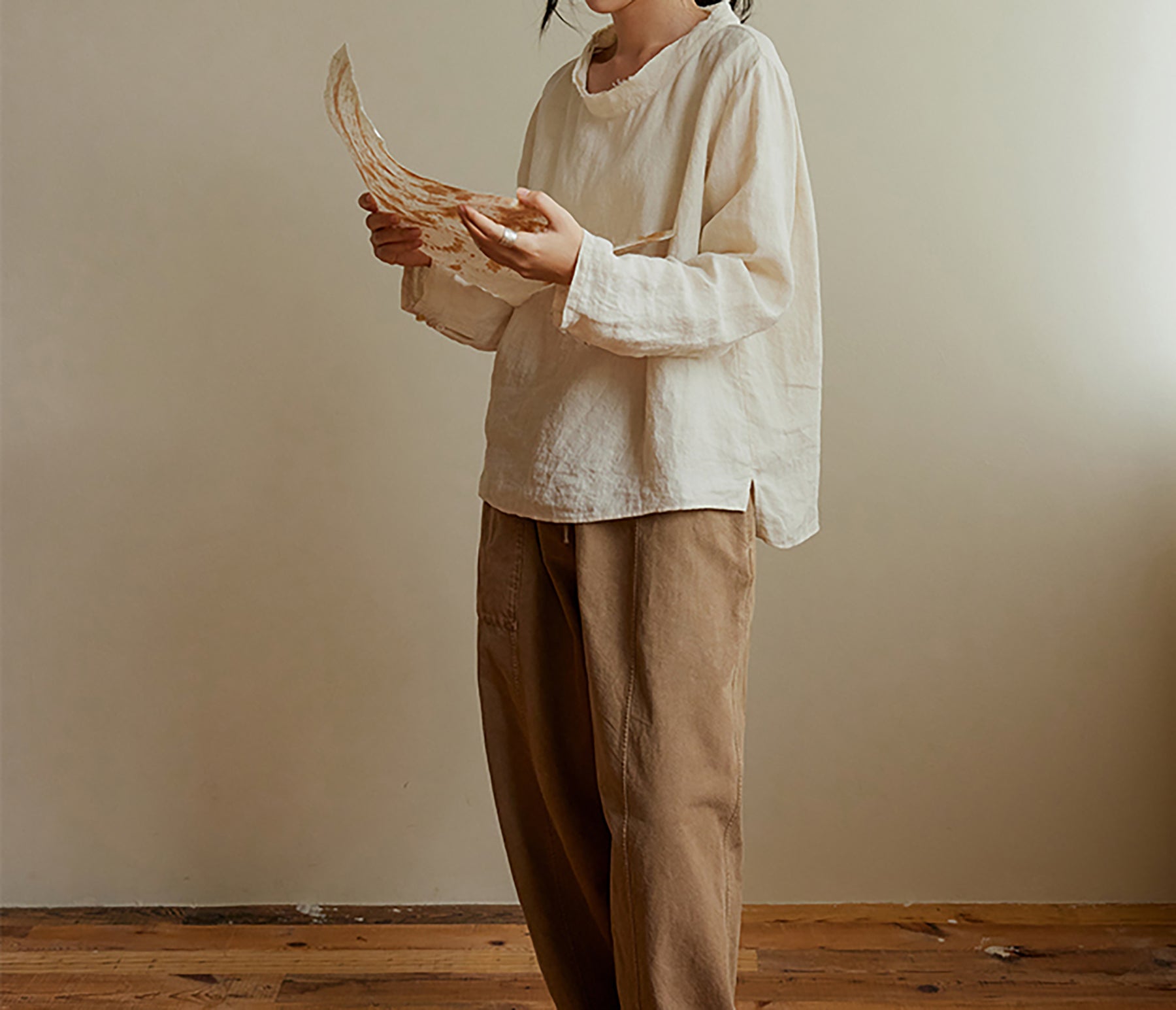 edoa Loose Linen Smock
