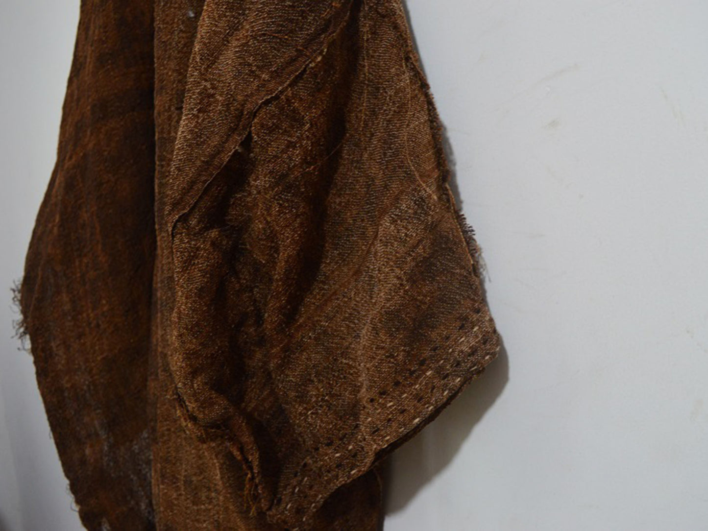Loose Fitting Plant Dyed Hand Woven Linen Cardigan Jacket ja0062 A858