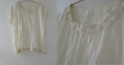edoa Hand Embroidered Neckline Blouse