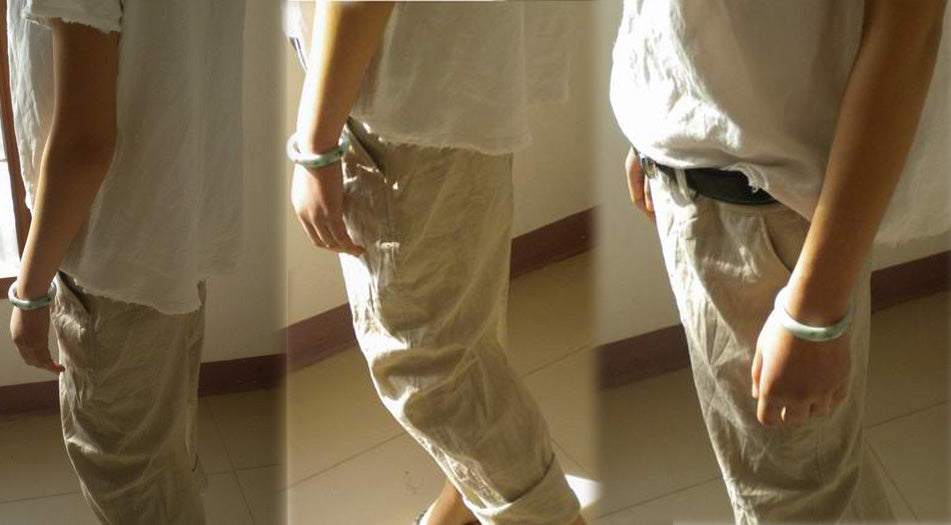 edoa Slightly Tapered Linen Pants