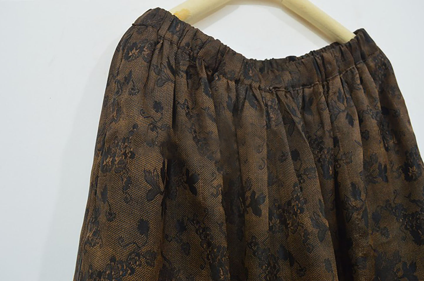 Reversible Mud Silk Jacquard Wide-leg Pants pa0072 X180