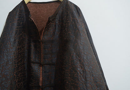 Cracked Mud Silk Chinese Jacket ja0054 X105