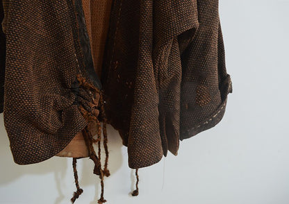 edoa Loose Mud Tussah Silk Jacquard Jacket