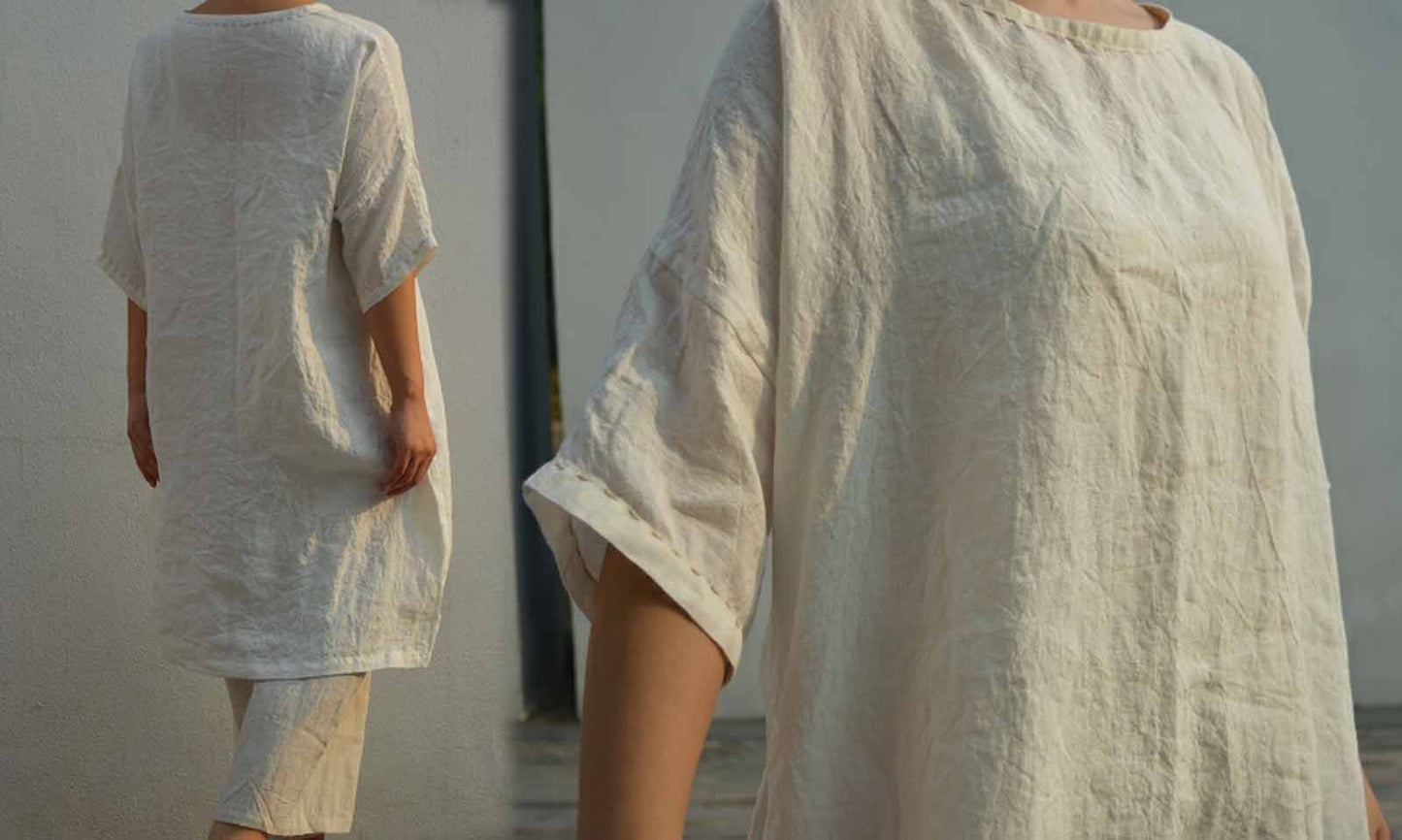 edoa Washed Linen Tunic 