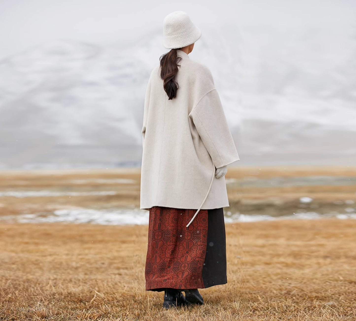 edoa Double Faced Wool Hanfu Coat