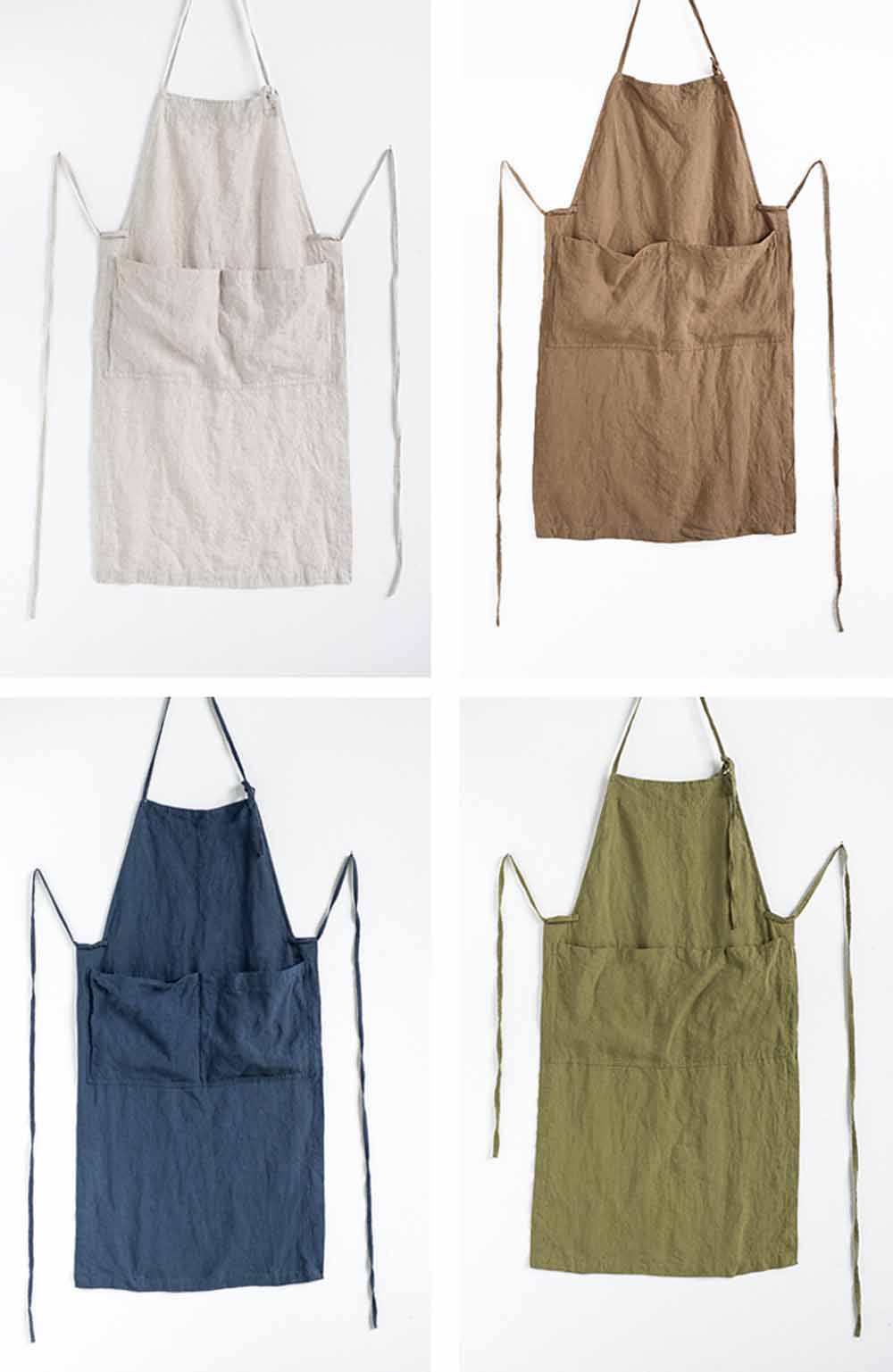 Linen Kitchen Apron dr0344 739