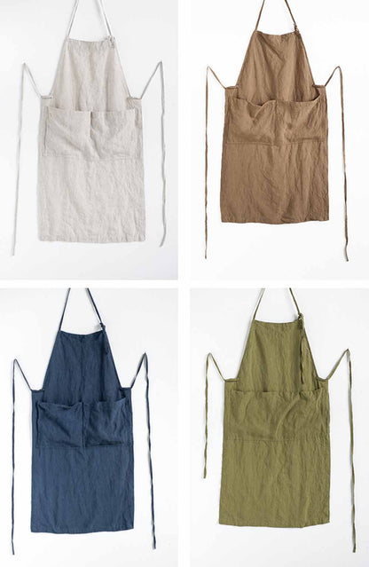 Linen Kitchen Apron dr0344 739