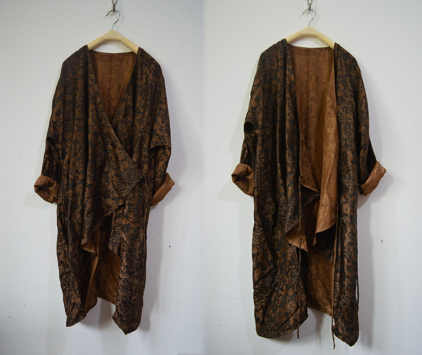 Reversible Mud Silk Tie Cardigan Jacket ja0052 A180