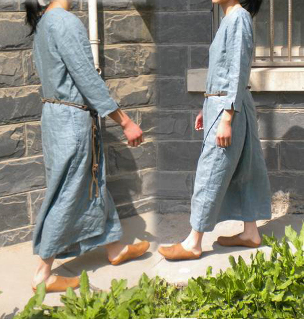 edoa Heavy Weight Linen Dress
