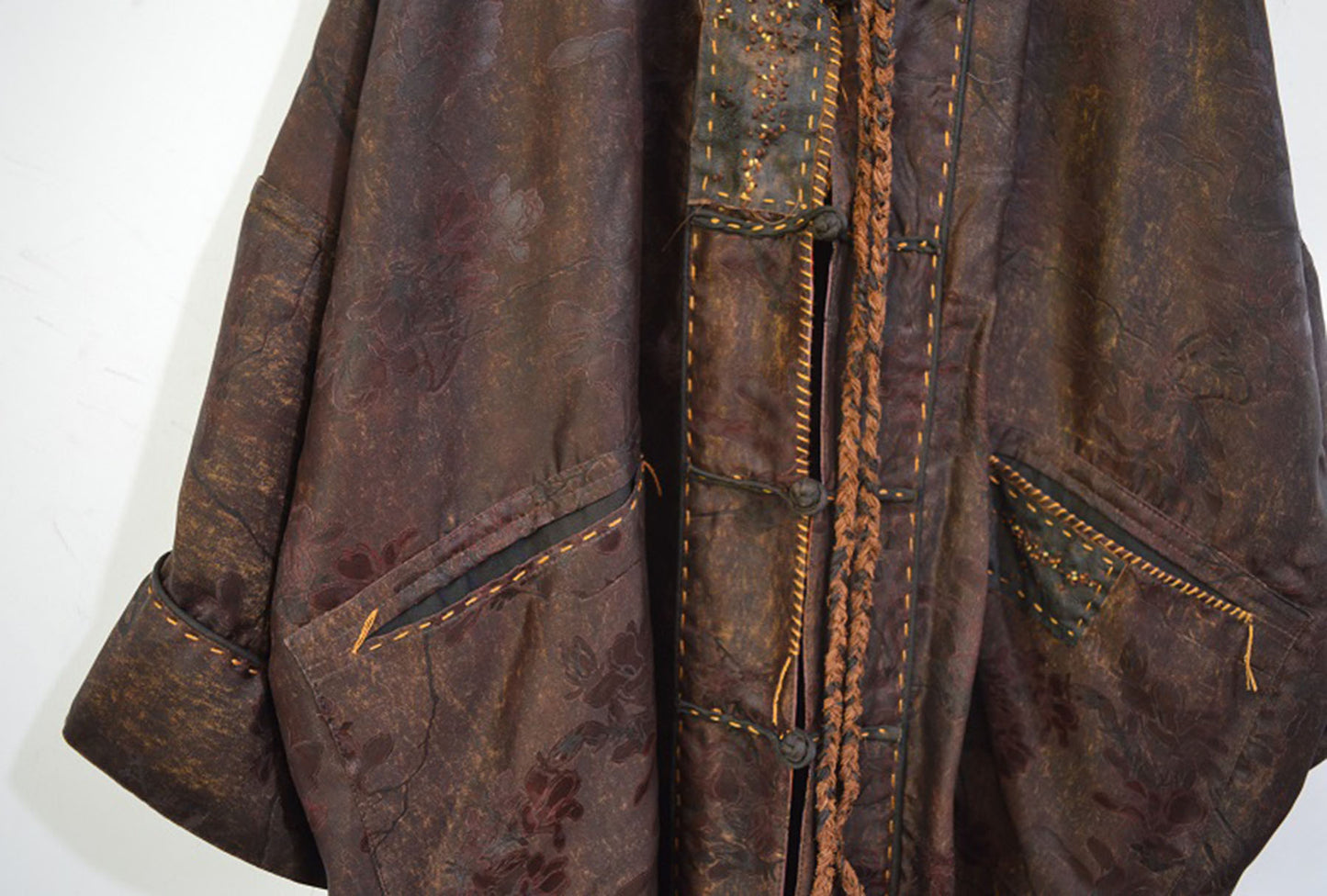 Reversible Mud Silk Song Brocade Chinese Coat co0151 A966
