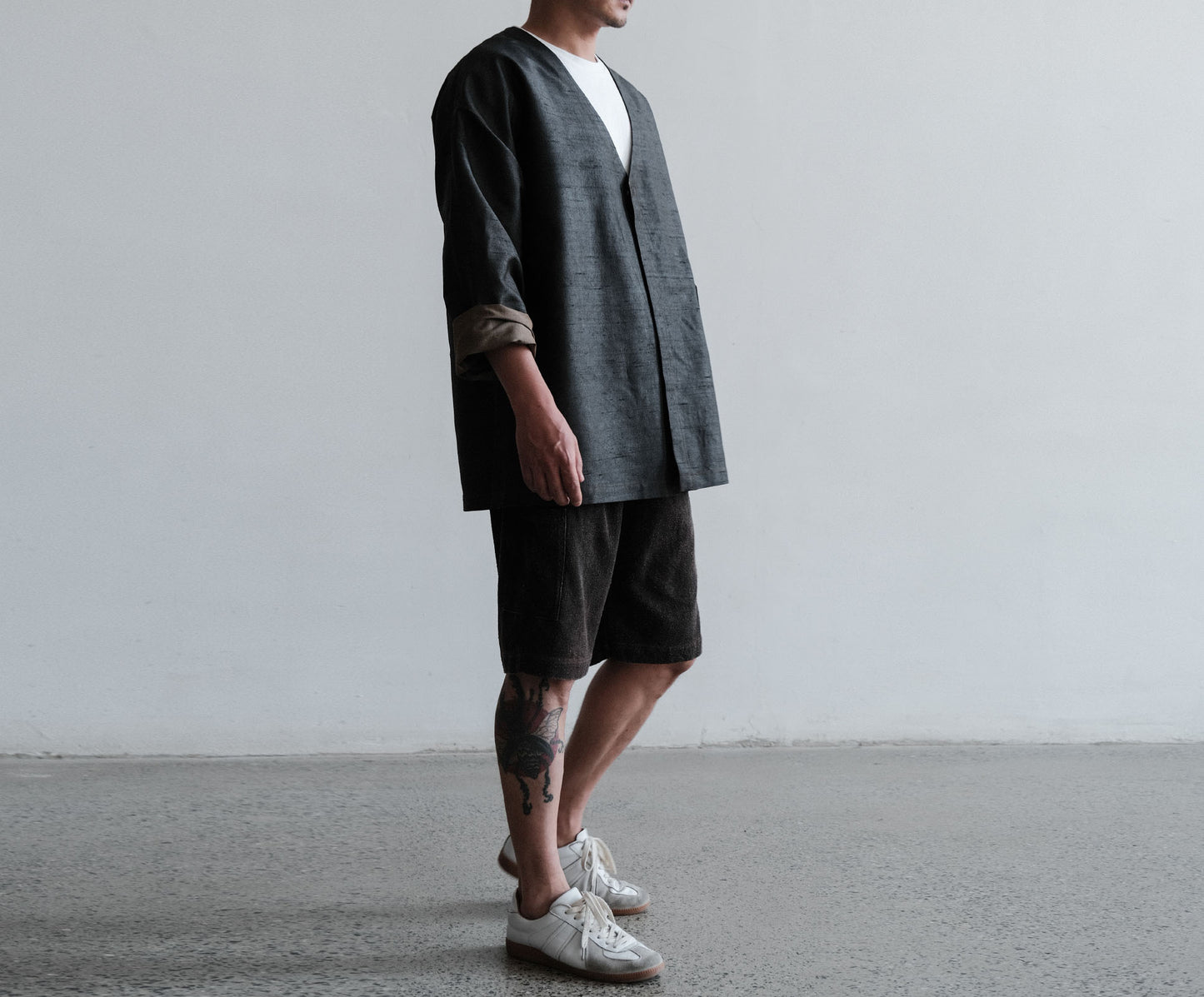 edoa Dupioni Mud Silk Jacket 