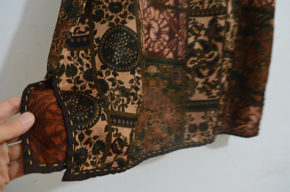 Reversible Printed Mud Silk Tank Top to0150 X274